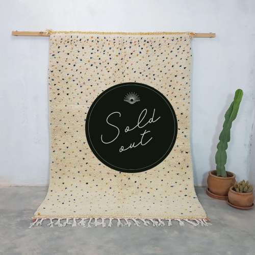 Dywan Azilal, 230 x 160 cm ręcznie tkany z wełny owczej w Maroku