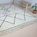 Dywan Beni Ouarain, duży, 295 x 195 cm, ręcznie tkany z owczej wełny w Maroku - Zdjęcie 4