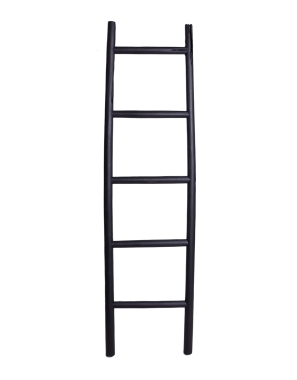 Drabina Bohoclimb z drewna tekowego czarna 180 cm 