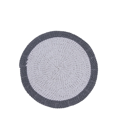 Podkładka z trawy morskiej szaro - biała 29 cm