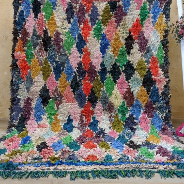 Dywan Vintage Boucherouite, 185 x 130 cm   
