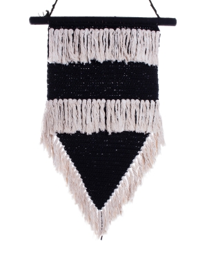 Makrama Black is Back 46 x 100 cm