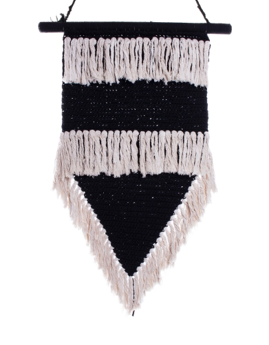 Makrama Black is Back 46 x 100 cm