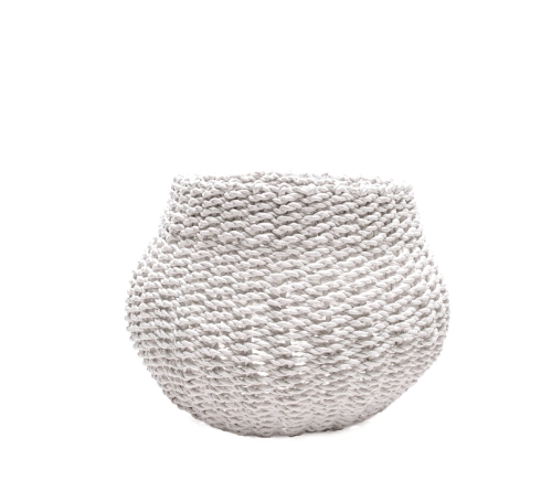Kosz Seagrass White - Medium 27 cm