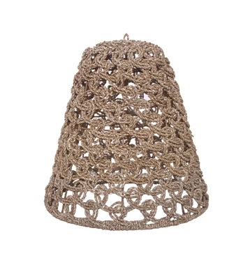 Abażur Cocoon Swirl - Medium z trawy morskiej 50 x 51 cm