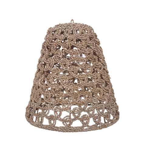 Abażur Cocoon Swirl - Medium z trawy morskiej 50 x 51 cm