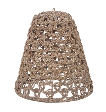 Abażur Cocoon Swirl - Large z trawy morskiej 66 x 59 cm