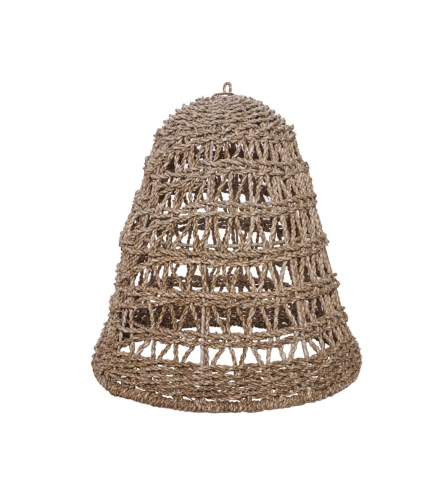 Abażur Cocoon Triangle -Small z trawy morskiej 44 x 46 cm
