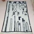 Dywan Beni Ouarain, 275 x 155 cm, berberyjski, ręcznie tkany z owczej wełny w Maroku  - Zdjęcie 2