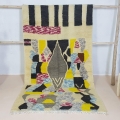 Dywan Azilal, 255 x 140 cm z owczej wełny ręcznie tkany w Maroku  - Zdjęcie 2