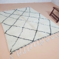Dywan Beni Ouarain, 220 x 160 cm, berberyjski, ręcznie tkany z owczej wełny w Maroku  - Zdjęcie 2