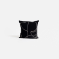 Poszewka na poduszkę Antwerp - Black 60 cm  - Zdjęcie 2