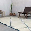 Dywan Beni Ouarain, 260 x 155 cm, berberyjski, ręcznie tkany z owczej wełny w Maroku  - Zdjęcie 6
