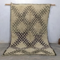 1980 Vintage Dywan Beni Ouarain, 280 x 170 cm, berberyjski, ręcznie tkany z owczej wełny w Maroku - Zdjęcie 2