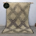 1980 Vintage Dywan Beni Ouarain, 280 x 170 cm, berberyjski, ręcznie tkany z owczej wełny w Maroku - Zdjęcie 1