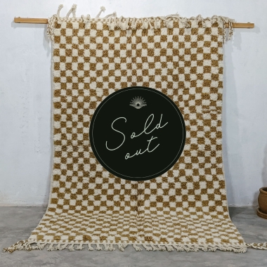 Dywan Beni Ouarain, 255 x 165 cm, berberyjski, ręcznie tkany z owczej wełny w Maroku 
