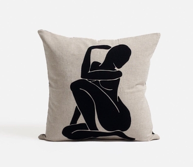 Poszewka na poduszkę Le Femme Black 60 cm