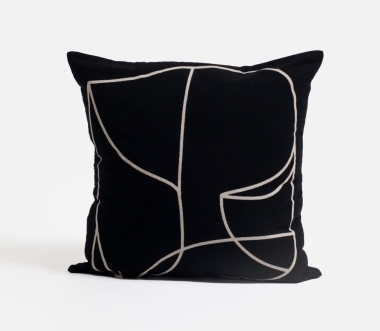 Poszewka na poduszkę Antwerp - Black 60 cm 