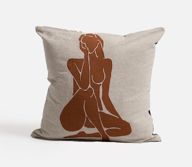 Poszewka na poduszkę Le Femme Terracotta 60 cm 