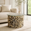 Stolik Kawowy - Driftwood Round 50 cm  - Zdjęcie 1