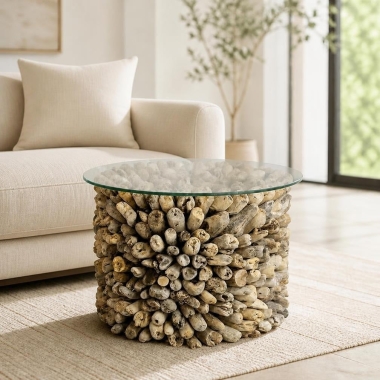 Stolik Kawowy - Driftwood Round 50 cm 