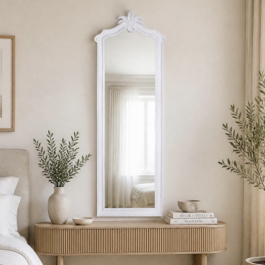 Lustro Miranda Ornat  White Slim