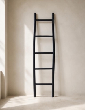 Drabina Bohoclimb z drewna tekowego czarna 180 cm 