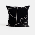 Poszewka na poduszkę Antwerp - Black 60 cm  - Zdjęcie 1
