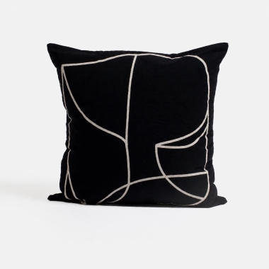 Poszewka na poduszkę Antwerp - Black 60 cm 